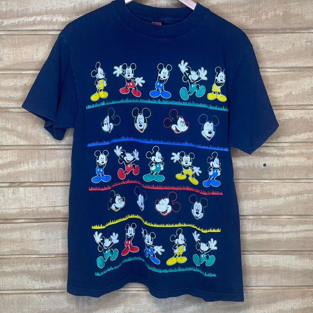 Vintage Mickey Unlimited Jerry Leigh Many Mickey Characters T-shirt